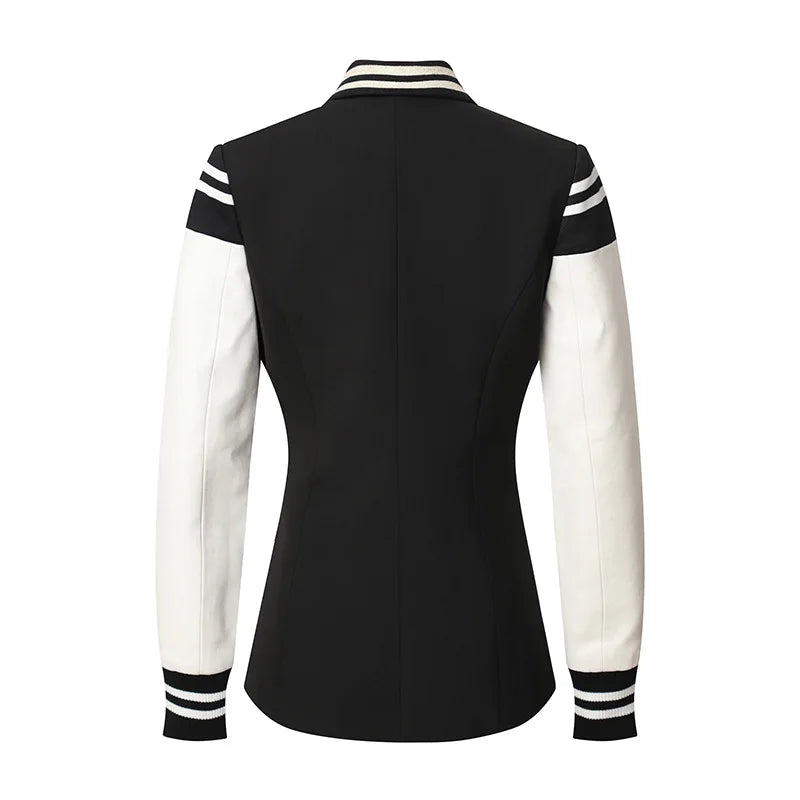 Double-Breasted Letterman's Blazer