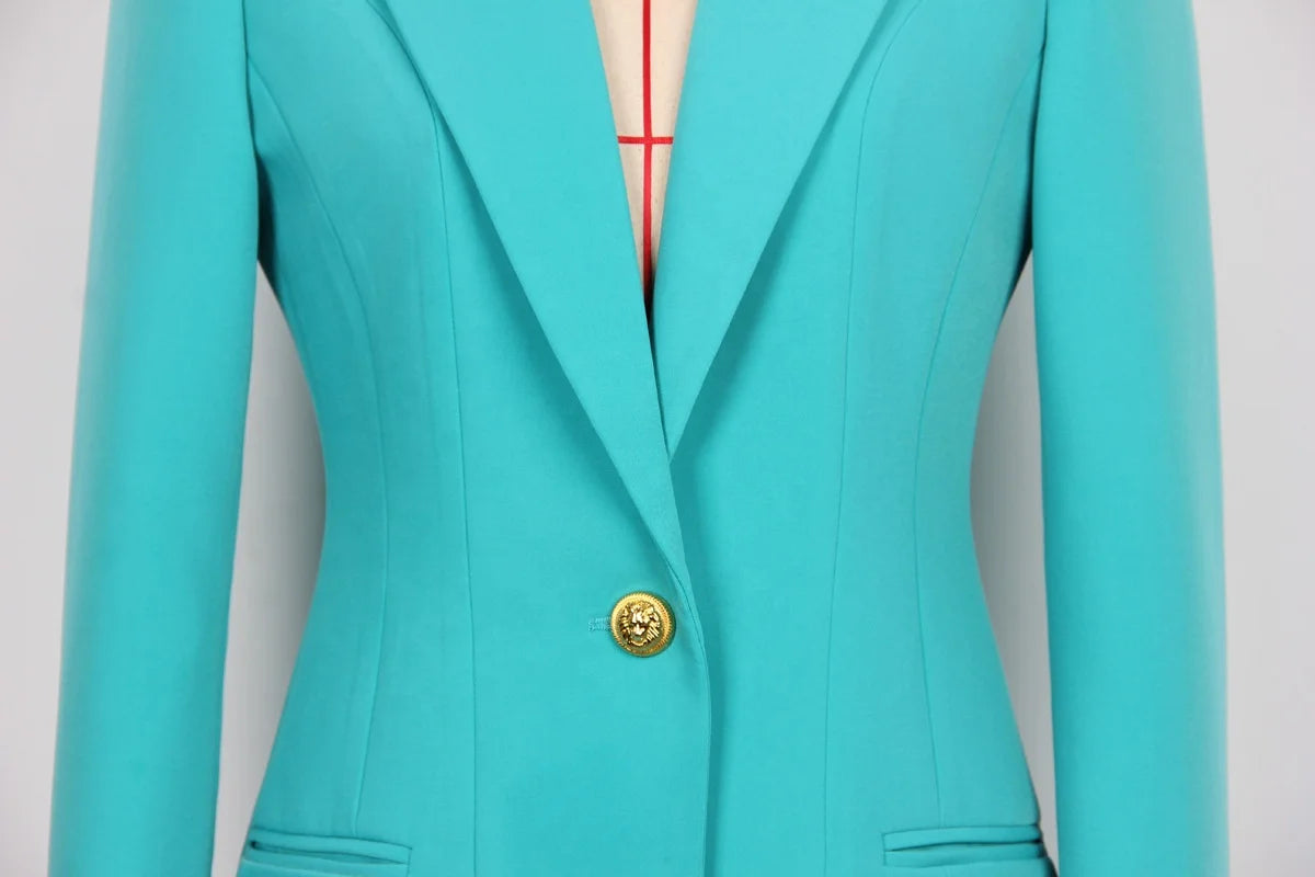 One Button Dress Blazer