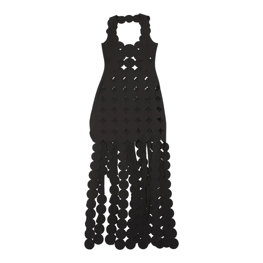Free and Open Backless Sexy Midi Dress