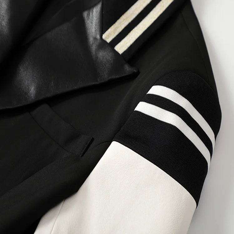 Double-Breasted Letterman's Blazer