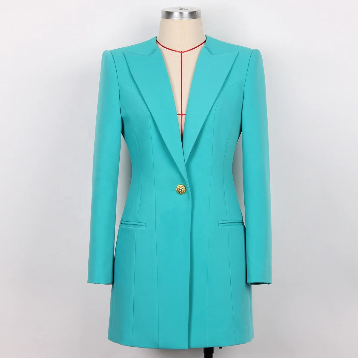 One Button Dress Blazer