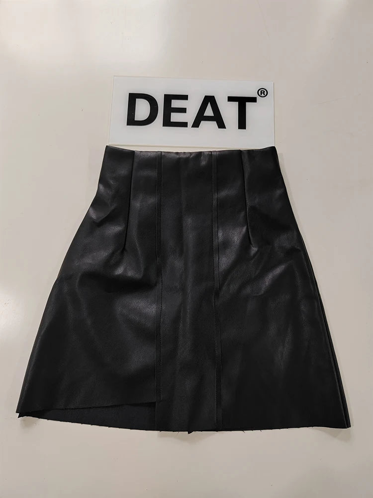 A Girl High Waisted Autumn Skirt