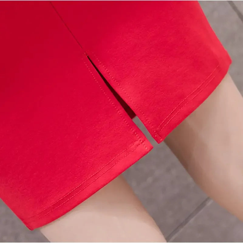 High Waist Slim Pencil Skirt