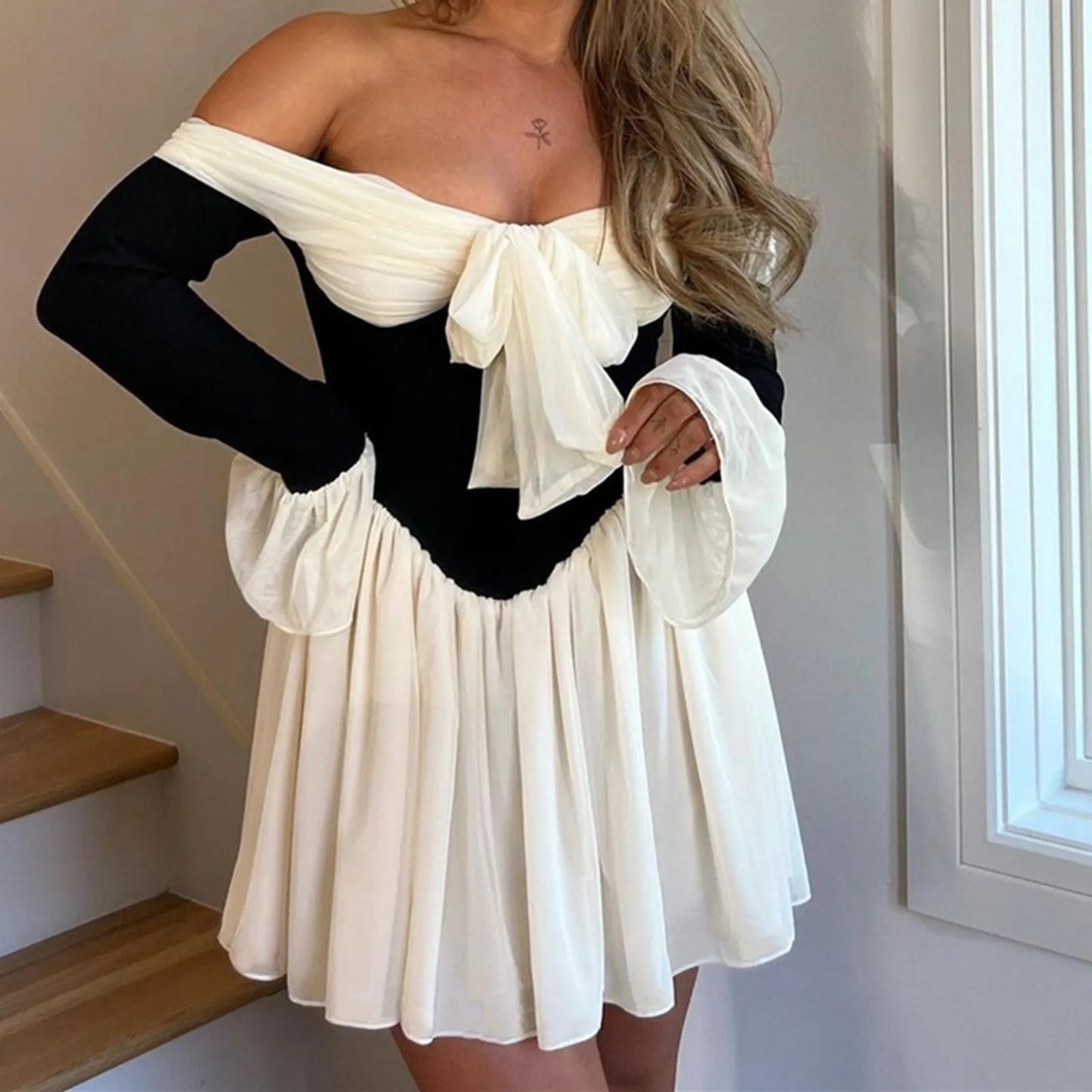 Kalua Off Shoulder Push Up Dress