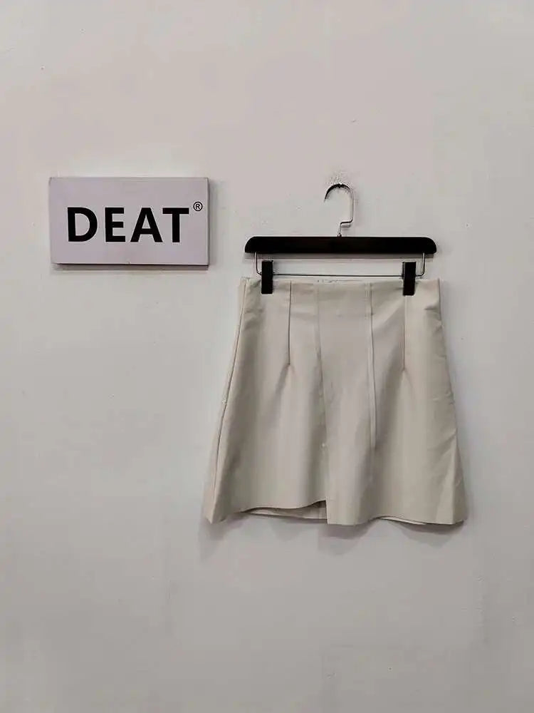 A Girl High Waisted Autumn Skirt